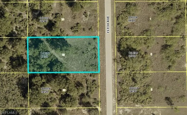 Map of property location with property boundaries highlighted