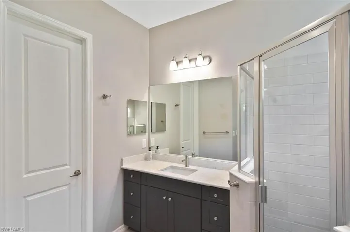 The Primary ensuite' has 2 matching, separate vanities and private water closet