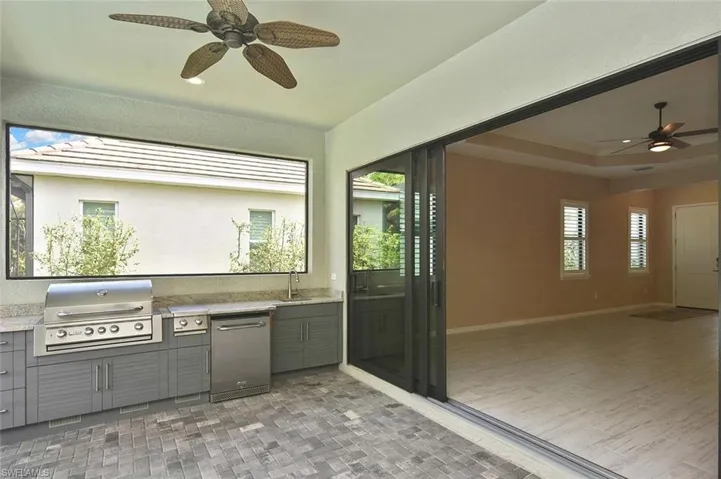 Enjoy the blend of inside and outside living