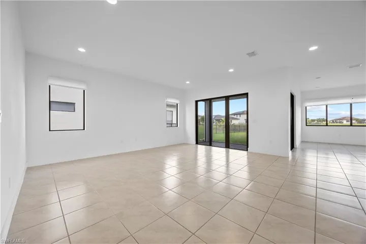 Living area featuring tile throughout.