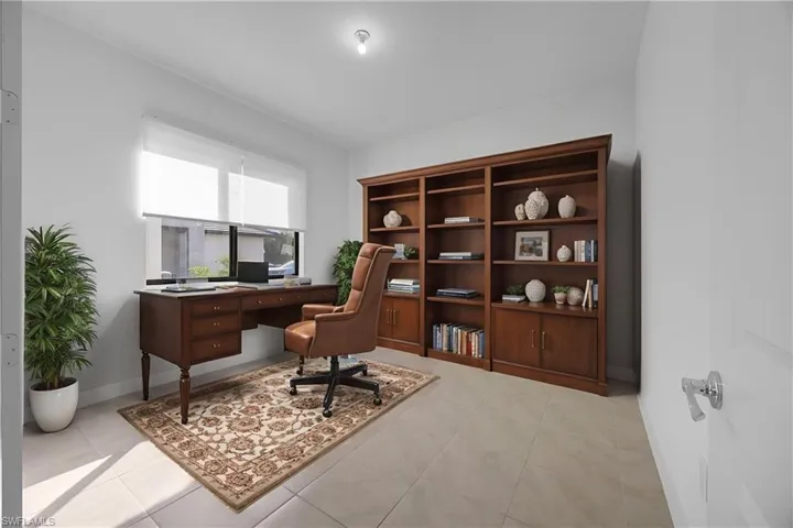 Virtually staged Den/flex room