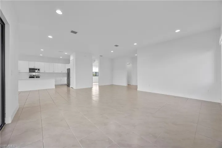 Living area featuring tile throughout.
