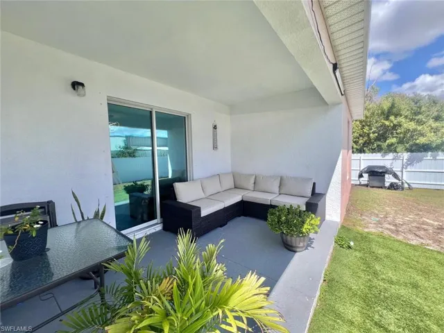 View of patio / terrace with an outdoor hangout area and grilling area
