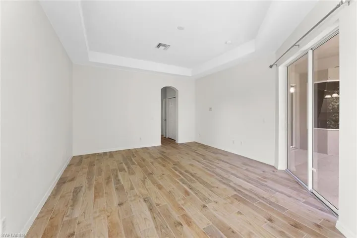 Primary Suite leads into walk in closet and primary bath