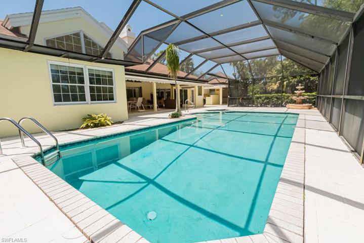 swim laps in huge heated pool