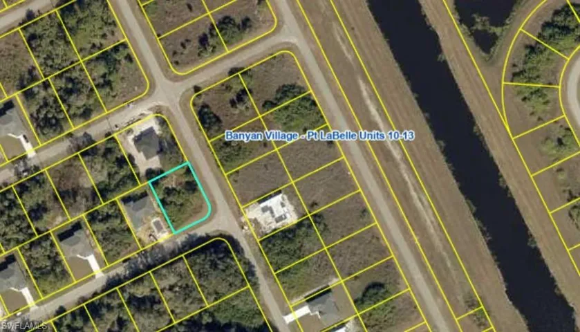Map / location with property parcel outlined