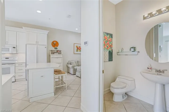 1st floor powder bath
