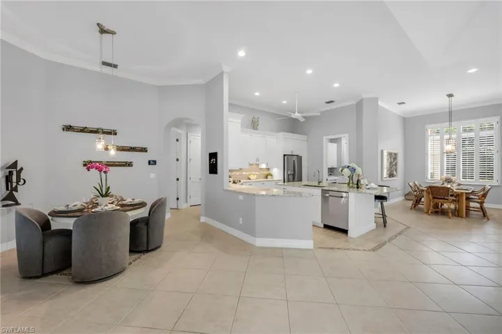 Whether you are pulling up a bar stool for quick snack at the island, breakfast in the morning room, or dinner in the dining room, this floor plan is perfect for family gatherings.