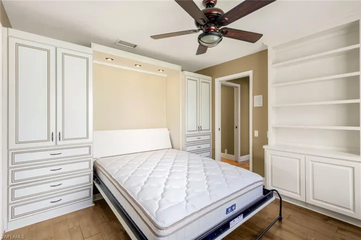 Third Guest Bedroom with Full Murphy Bed & Closets