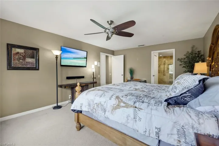 View II of Owner Suite with Large Flat Screen TV
