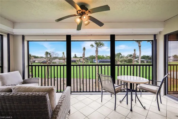 Lanai has Electric Hurricane Shutters- Easy Lock & Leave