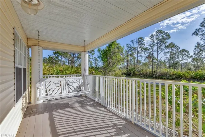View of deck