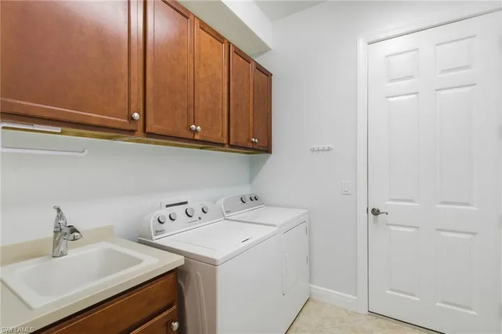 Cabinets and utility sink