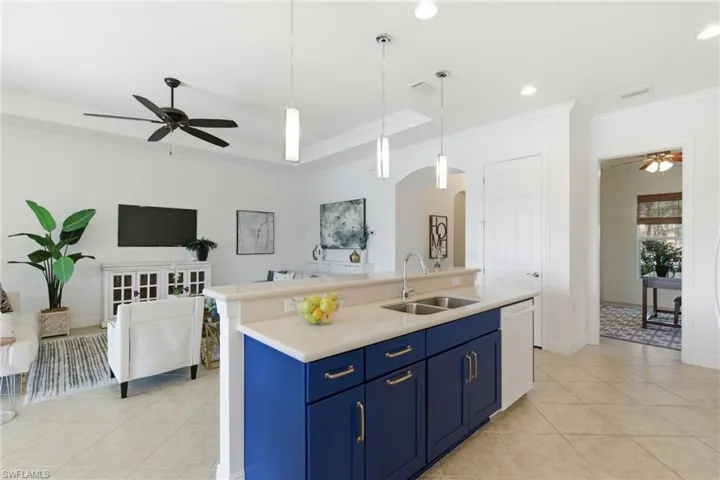 View into living area