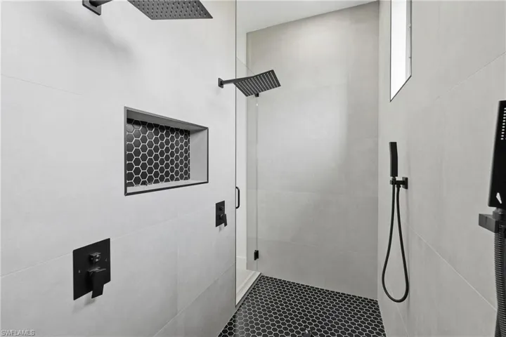 Bathroom featuring a stall shower