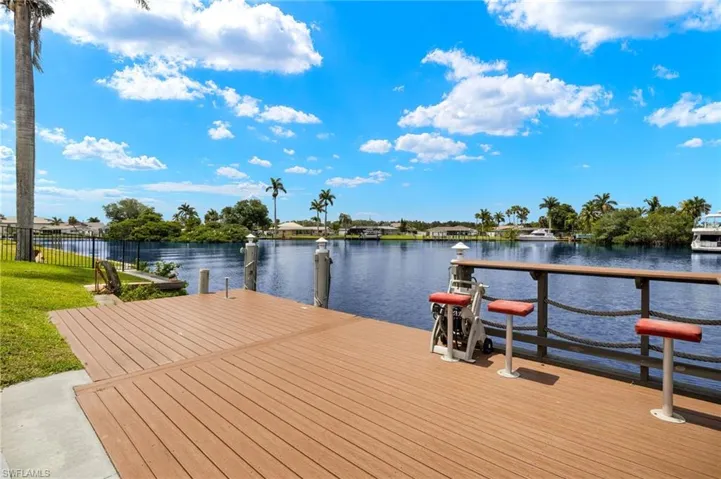 Dock featuring a water view
