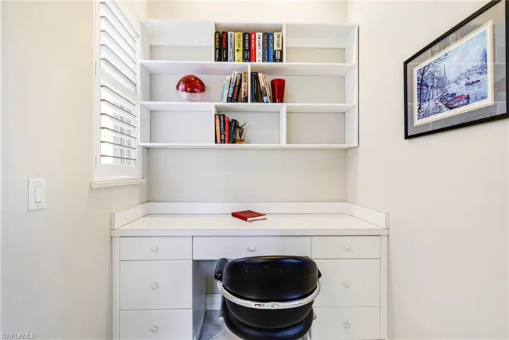 There is a little alcove, tucked away