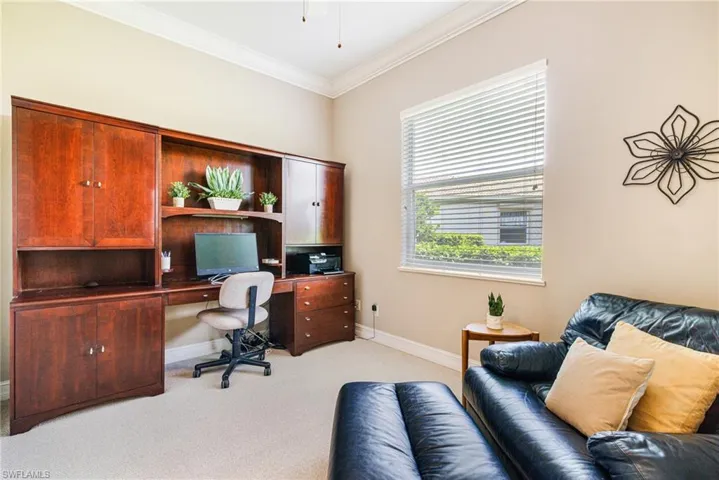 Office/den with French doors