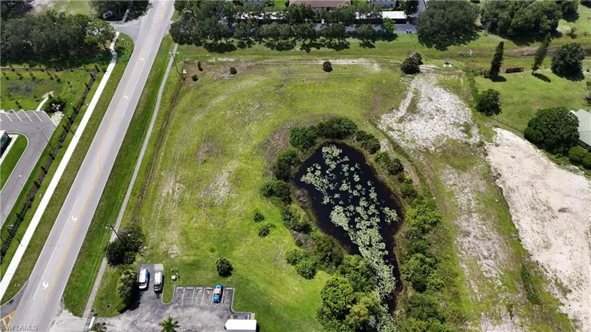 Aerial view of property's location