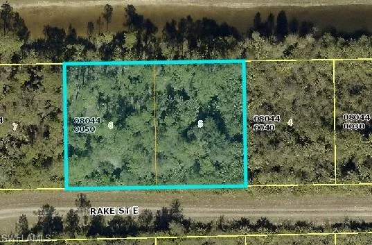 Map of property location featuring property parcel outlined