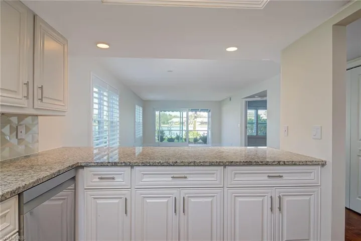 View from Kitchen to Dining & Great Room
