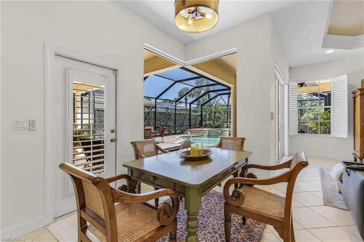 Dining area in kitchen