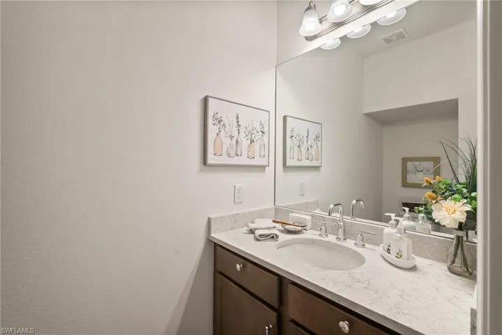 Downstairs powder room