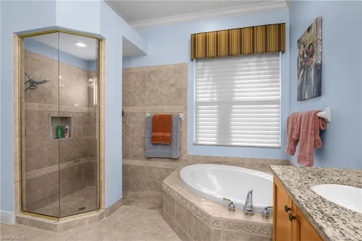 Master bath walk-in shower