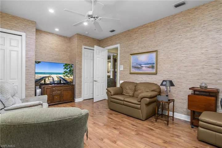 Den with closet...could function as a "flex" den/bedroom with a sleep sofa. This room could be your 4th bedroom!! Your choice.