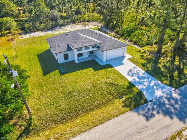 View from above of property