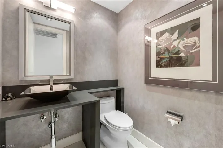 Wonderful to have a Powder Room while you have visitors!