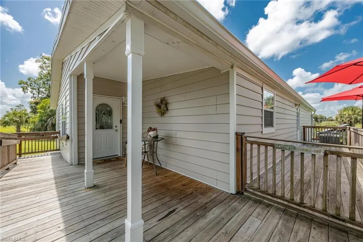 View of deck
