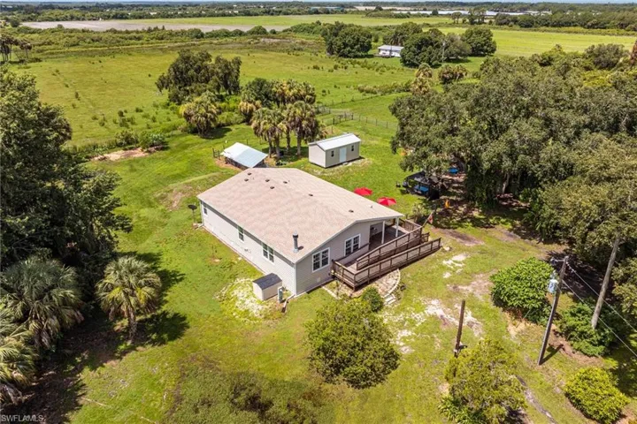 Birds eye view of property