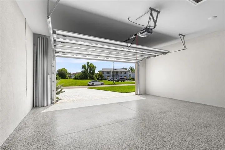Epoxied garage floor