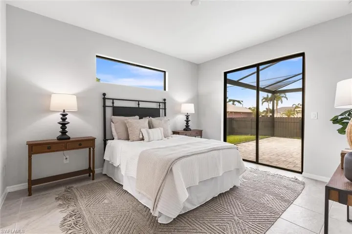 Master suite with private door to pool