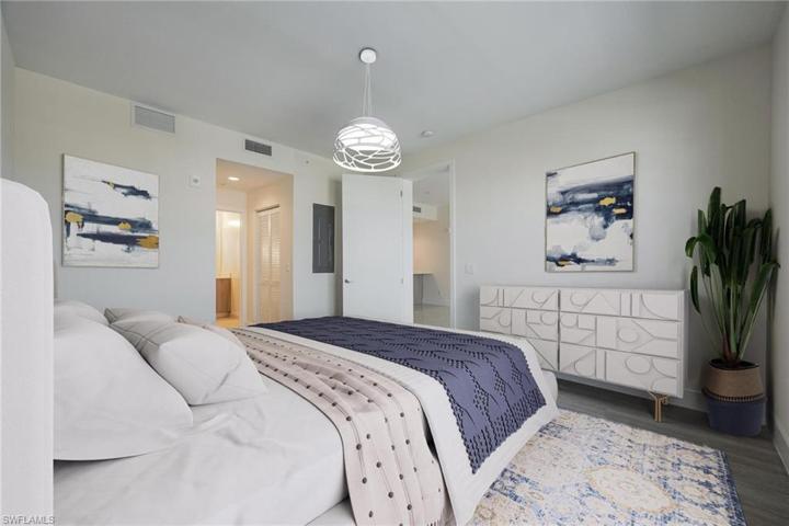 One Bedroom: Primary suite - virtually staged