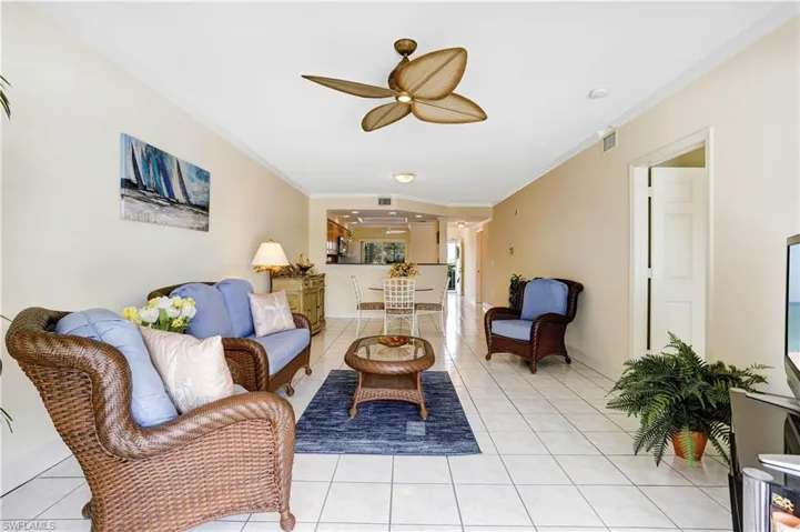 Great Room opens up to Dining/Kitchen area.