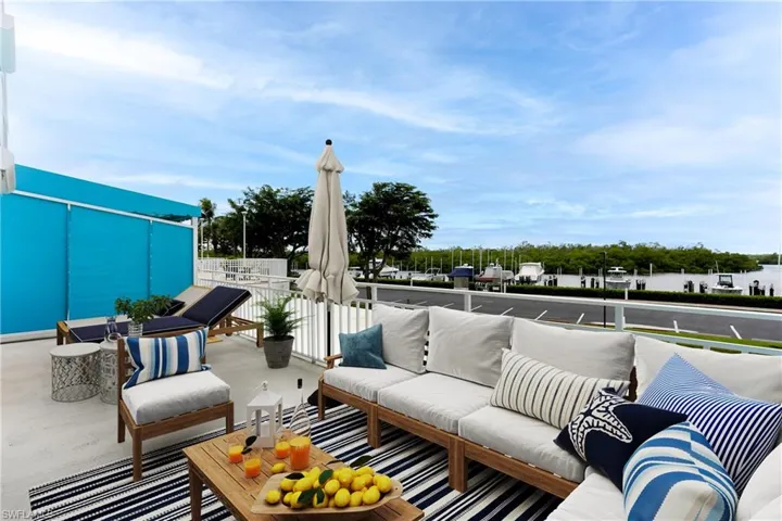 2nd Floor outdoor balcony with bay views