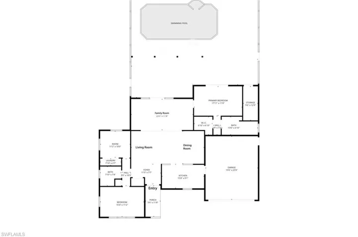 View of floor plan / room layout