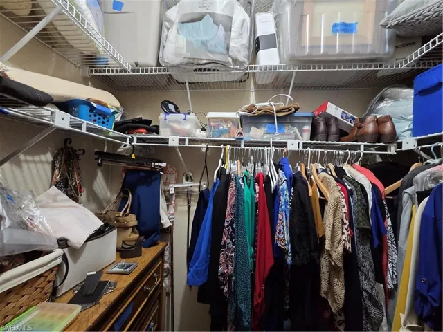 Spacious walk-in closet in the Primary Bedroom.