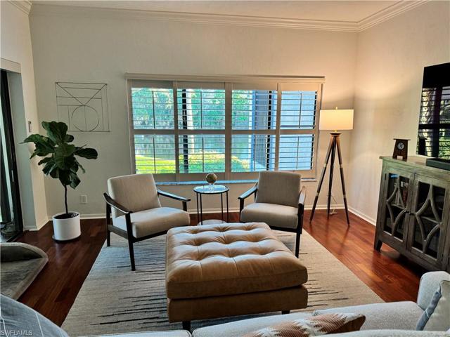 Gorgeous lake view from living room window.