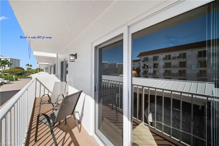 Balcony with both bay & ocean views.