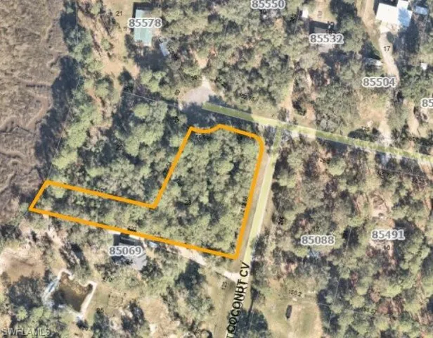 Aerial overview of property's location