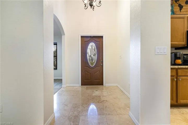 front entry, den area to the left