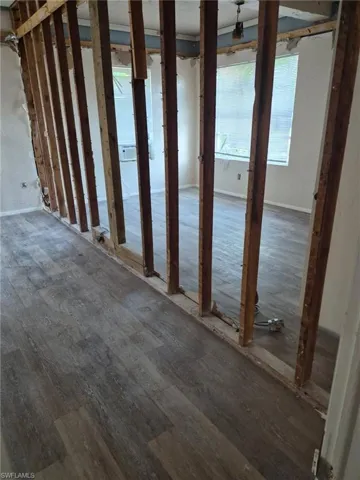 Interior gutted to studs for an open canvas
