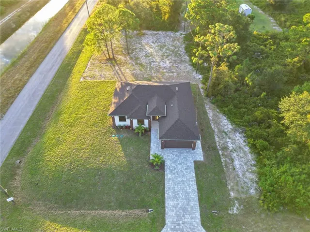 View from above of property