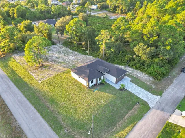 View from above of property
