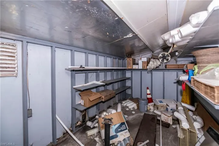 View of storage room