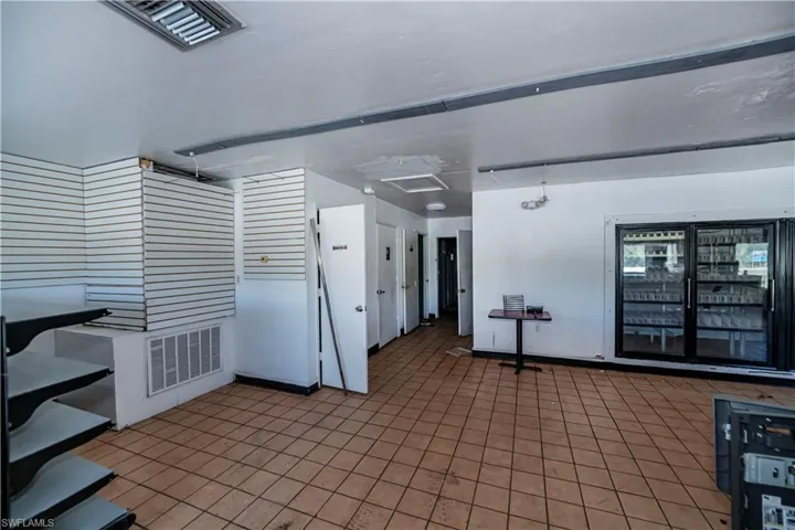 View of patio featuring visible vents