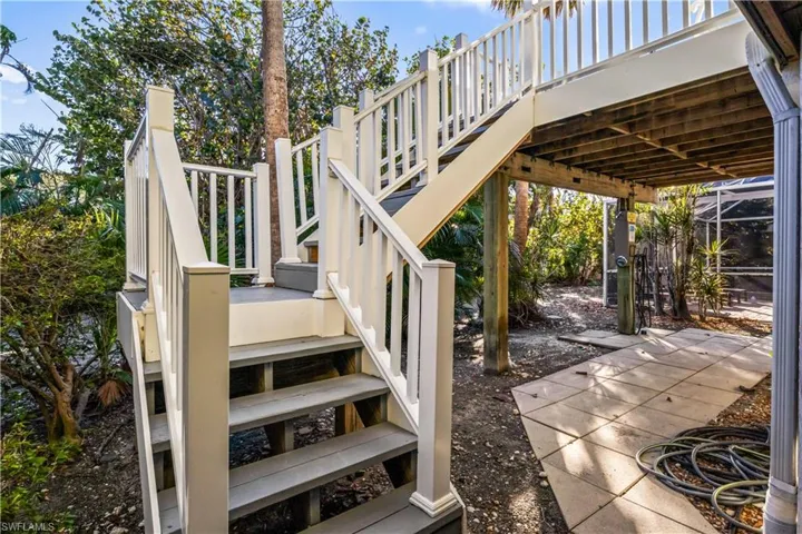 Rear entry of home.